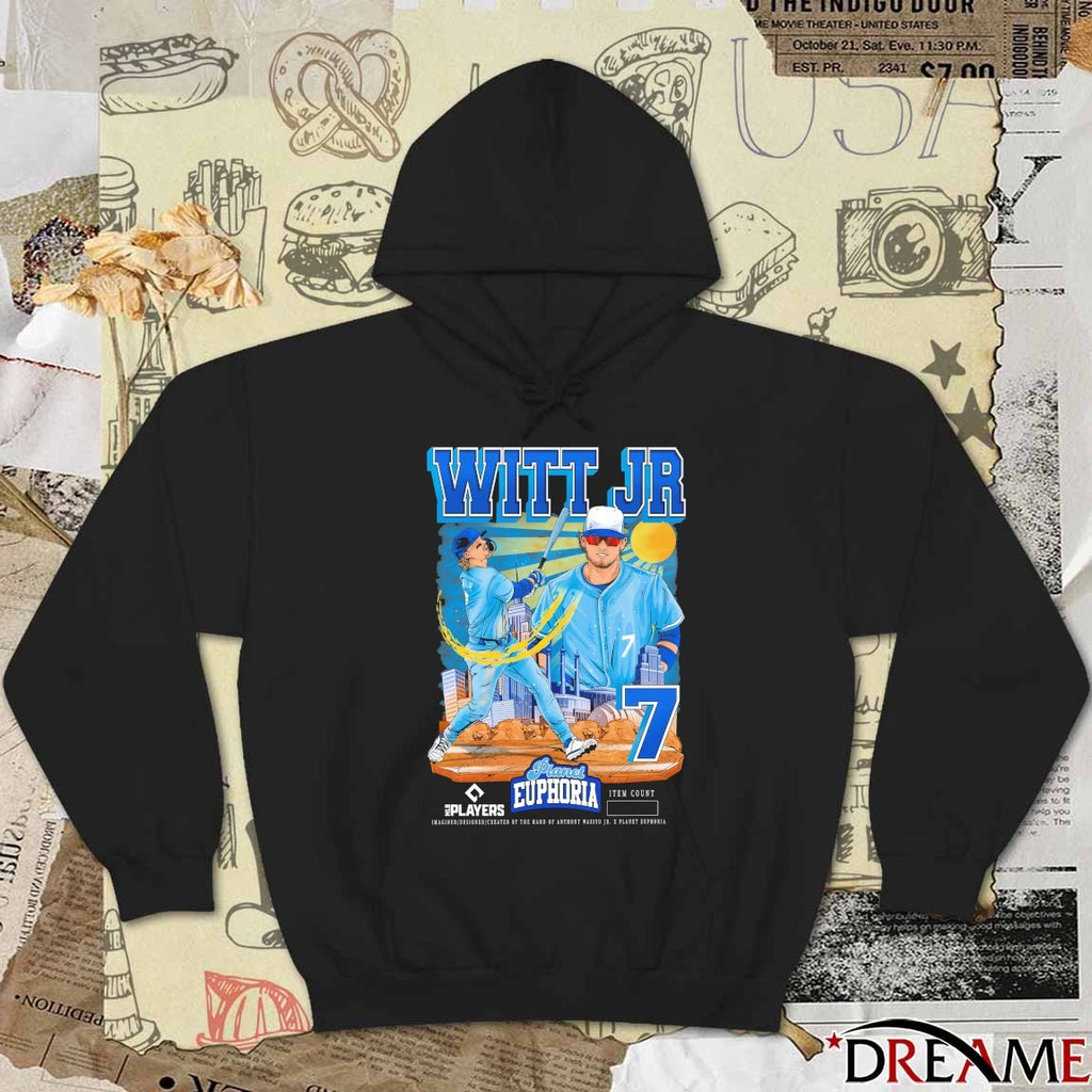 Bobby Witt Jr. V2 Kansas City Royals MLB Players Planet Euphoria Artwork 2026 t-shirt