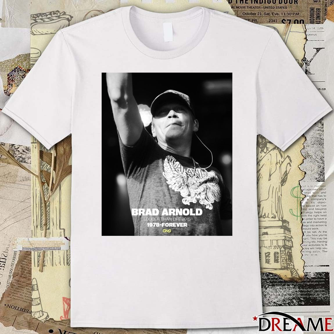 Brad Arnold Louder Than Life 2015 1978-Forever Poster t-shirt
