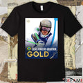 Brazil Men’s Giant Slalom Lucas Pinheiro-Braathen Gold Olympics t-shirt