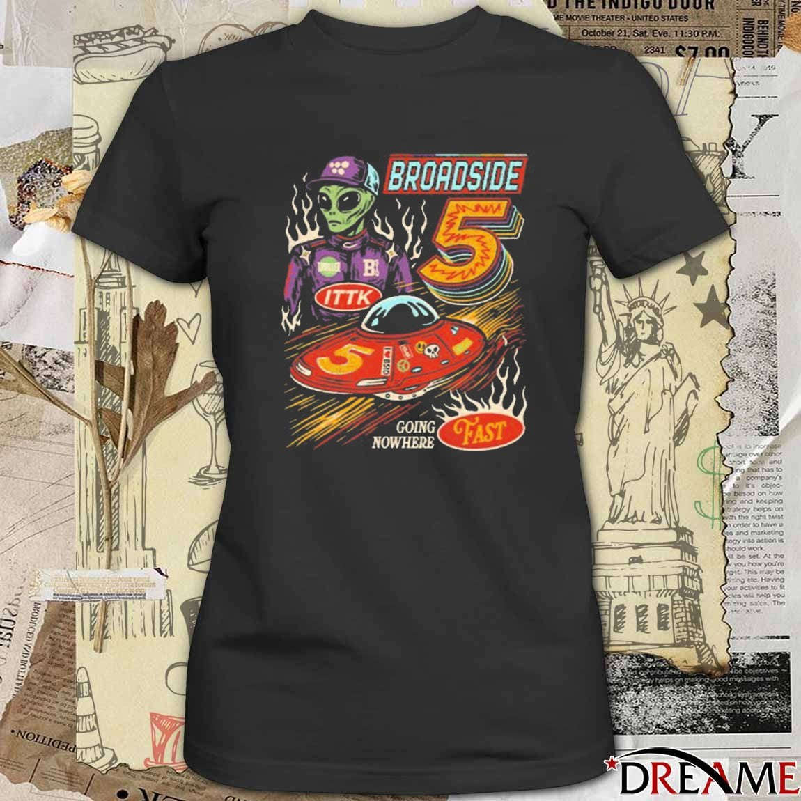 Broadside 5 Going Nowhere Fast NAS-STAR Alien t-shirt