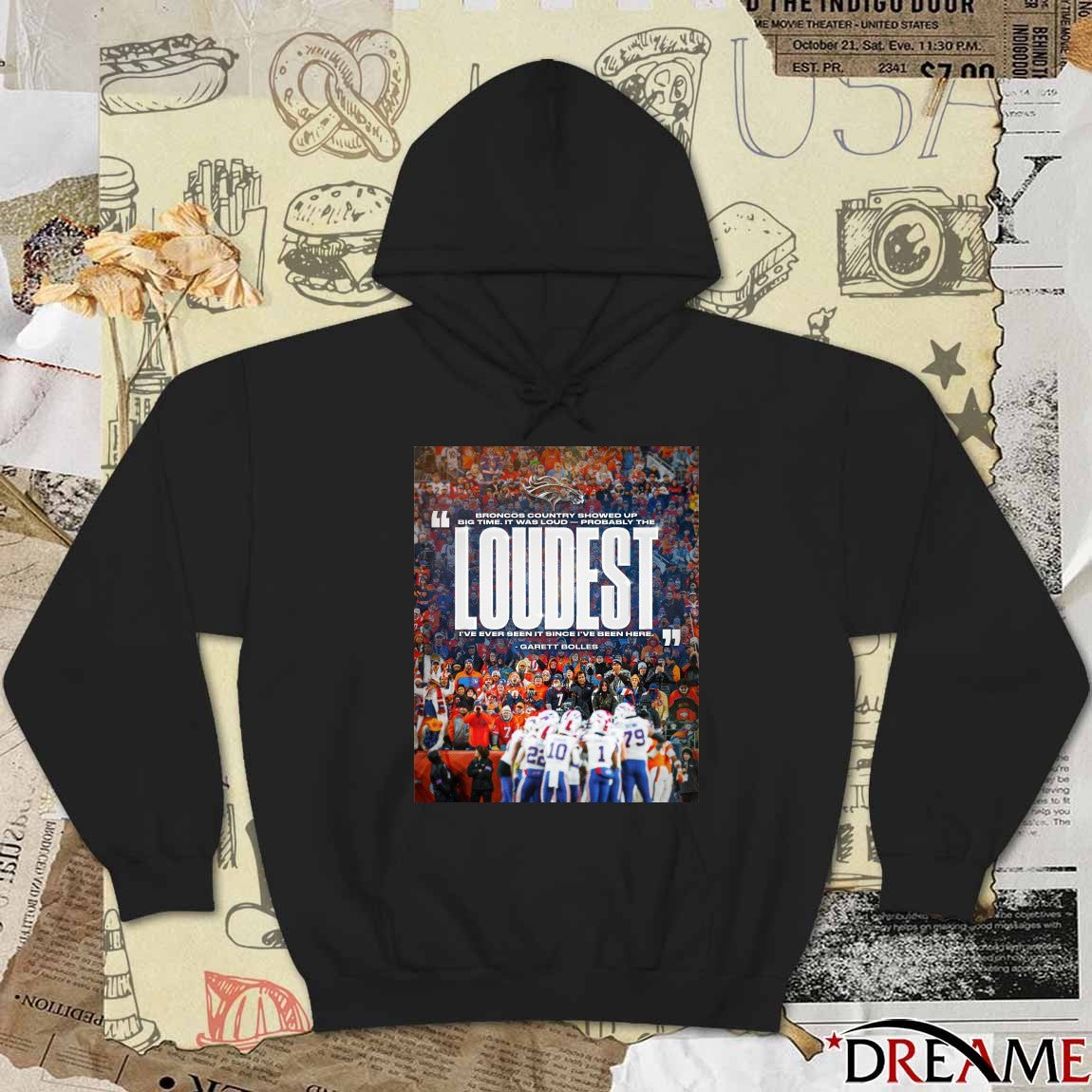 Broncos Country Showed Up Big Time It Was Loud Probably The Loudest Garett Bolles Poster t-shirt