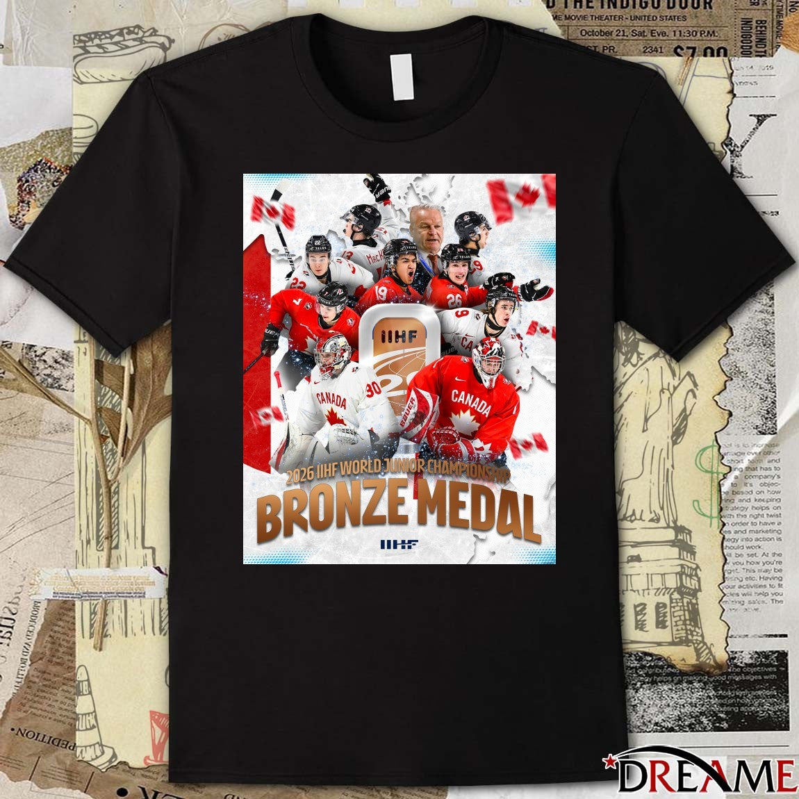 Bronze Medal 2026 IIHF World Junior Championship Poster t-shirt