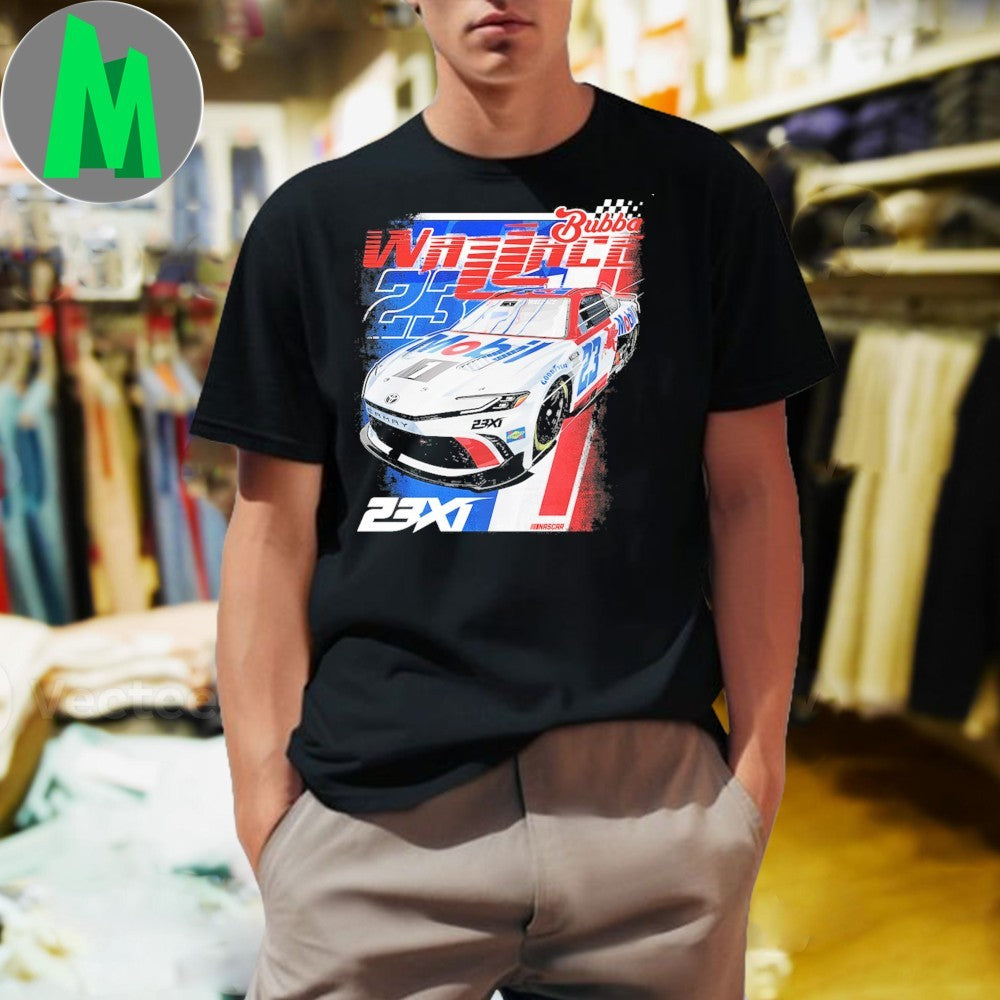 Bubba Wallace 23XI Racing Black Mobil 1 Car T-Shirt