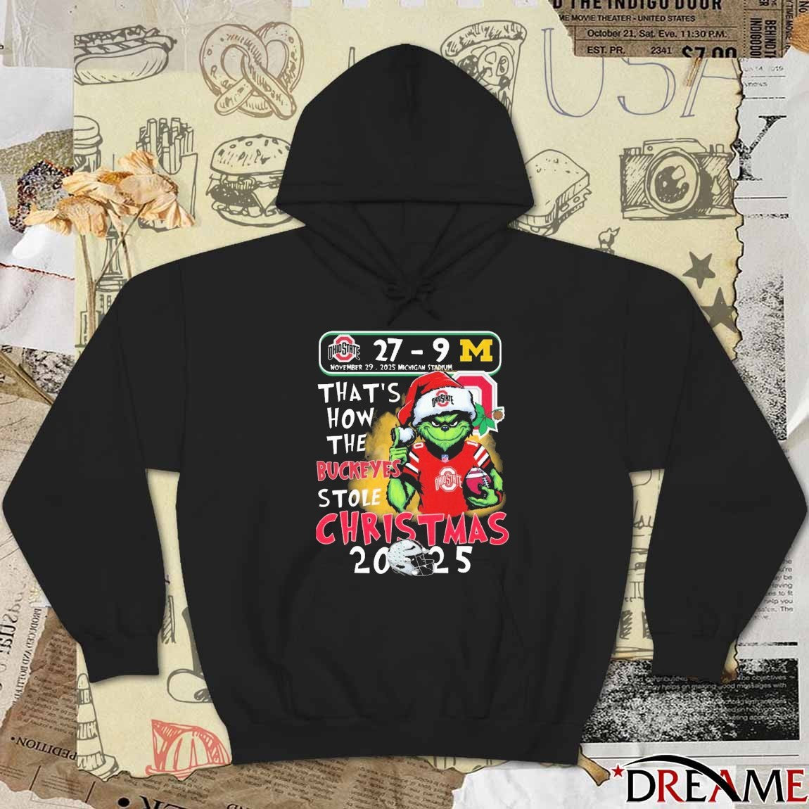 Buckeyes 27 – 9 Wolverine Michigan Stadium That’s How The Buckeyes Stole Christmas November 29 2025 t-shirt