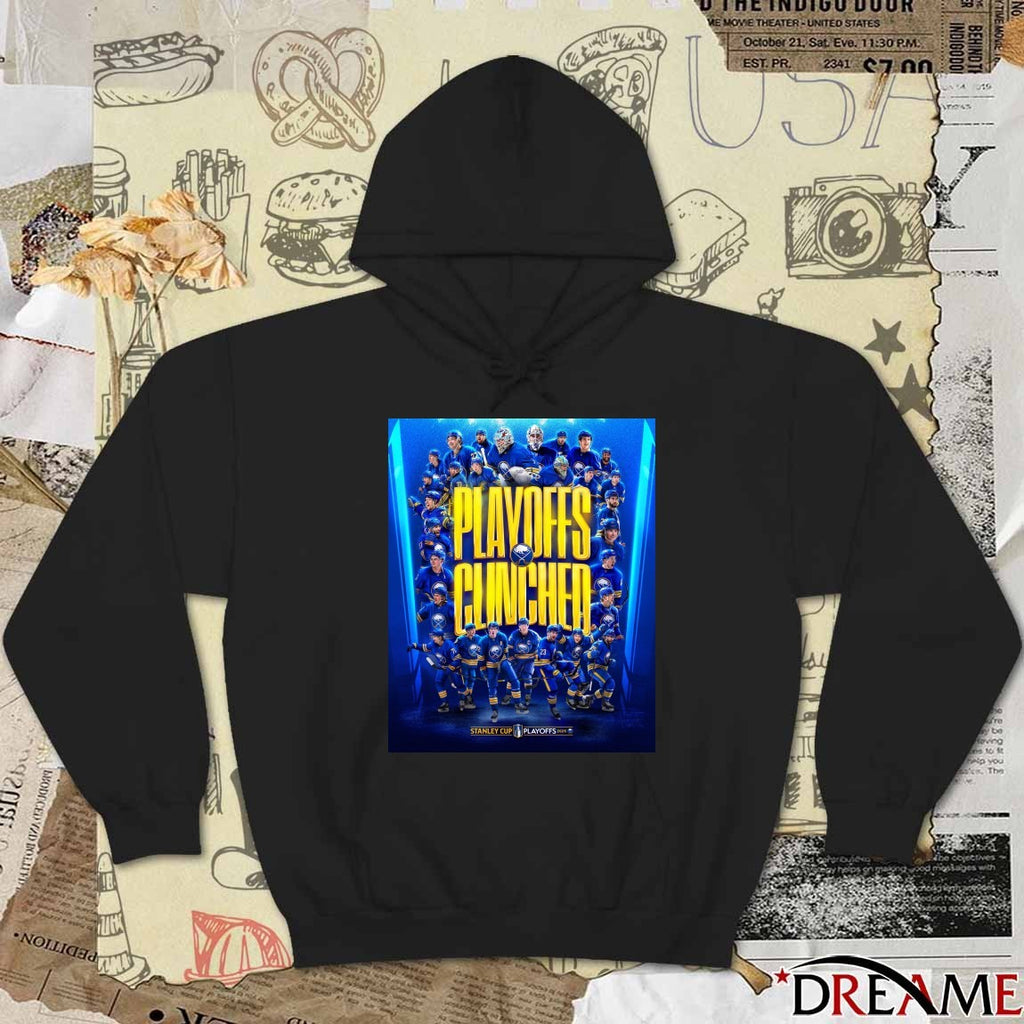 Buffalo Sabres Playoffs Clinched Stanley Cup Hockey Playoffs 2026 Poster t-shirt