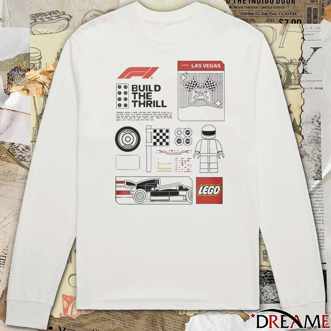 Build The Thrill LEGO Formula 1 t-shirt
