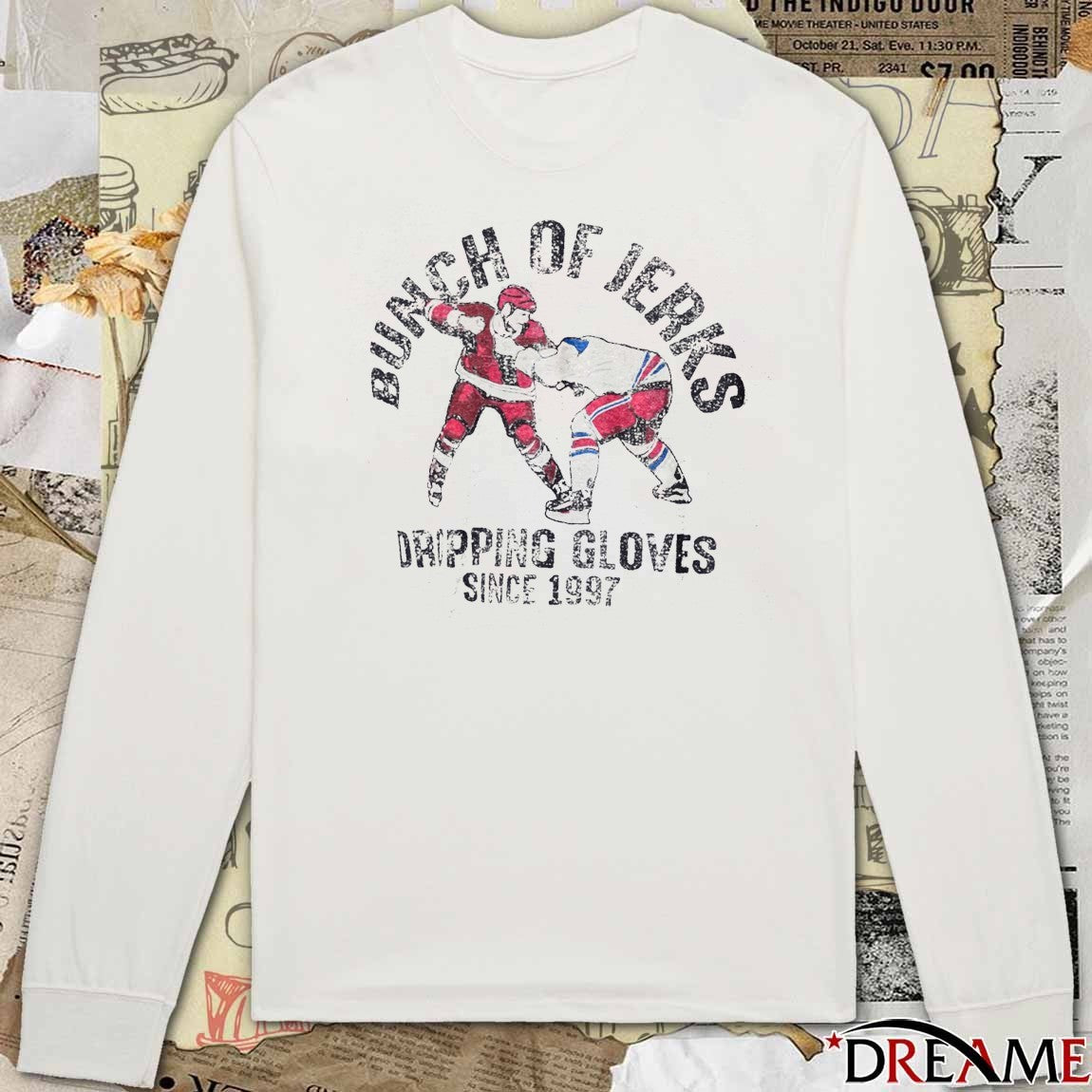 Bunch Of Jerks Dripping Gloves Since 1997 Carolina Hurricanes Hockey Players t-shirt