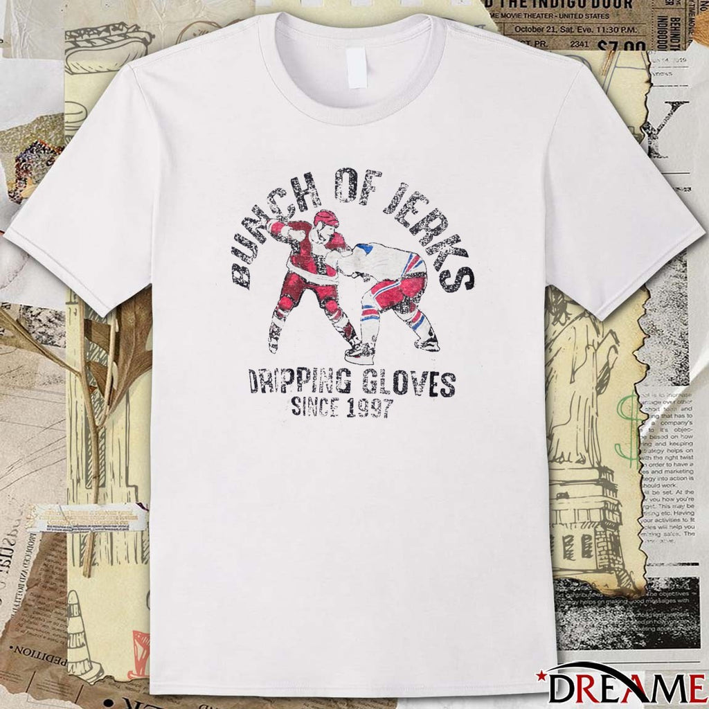 Bunch Of Jerks Dripping Gloves Since 1997 Carolina Hurricanes Hockey Players t-shirt