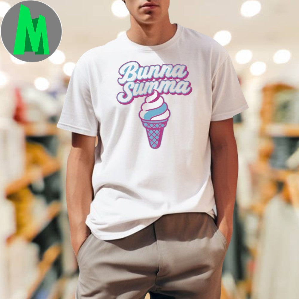 Bunna Summa Ice Cream Cone Graphic Ladies T-Shirt