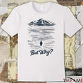 But Why Penguin Meme Vintage t-shirt