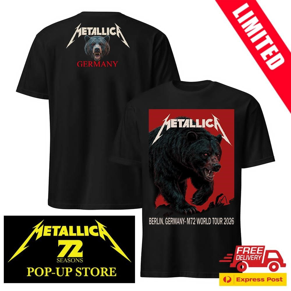 By Janta Island Metallica M72 Pop-Up Shop Berlin May 30 2026 2-Sided Shirt