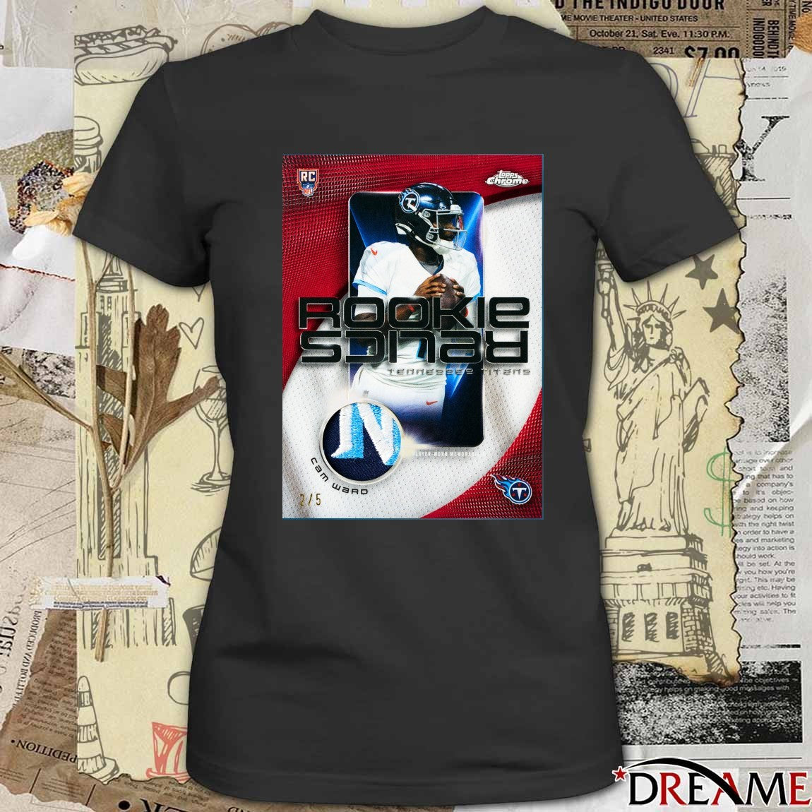 Cam Ward Rookie Relics Tennessee Titans Topps Poster t-shirt