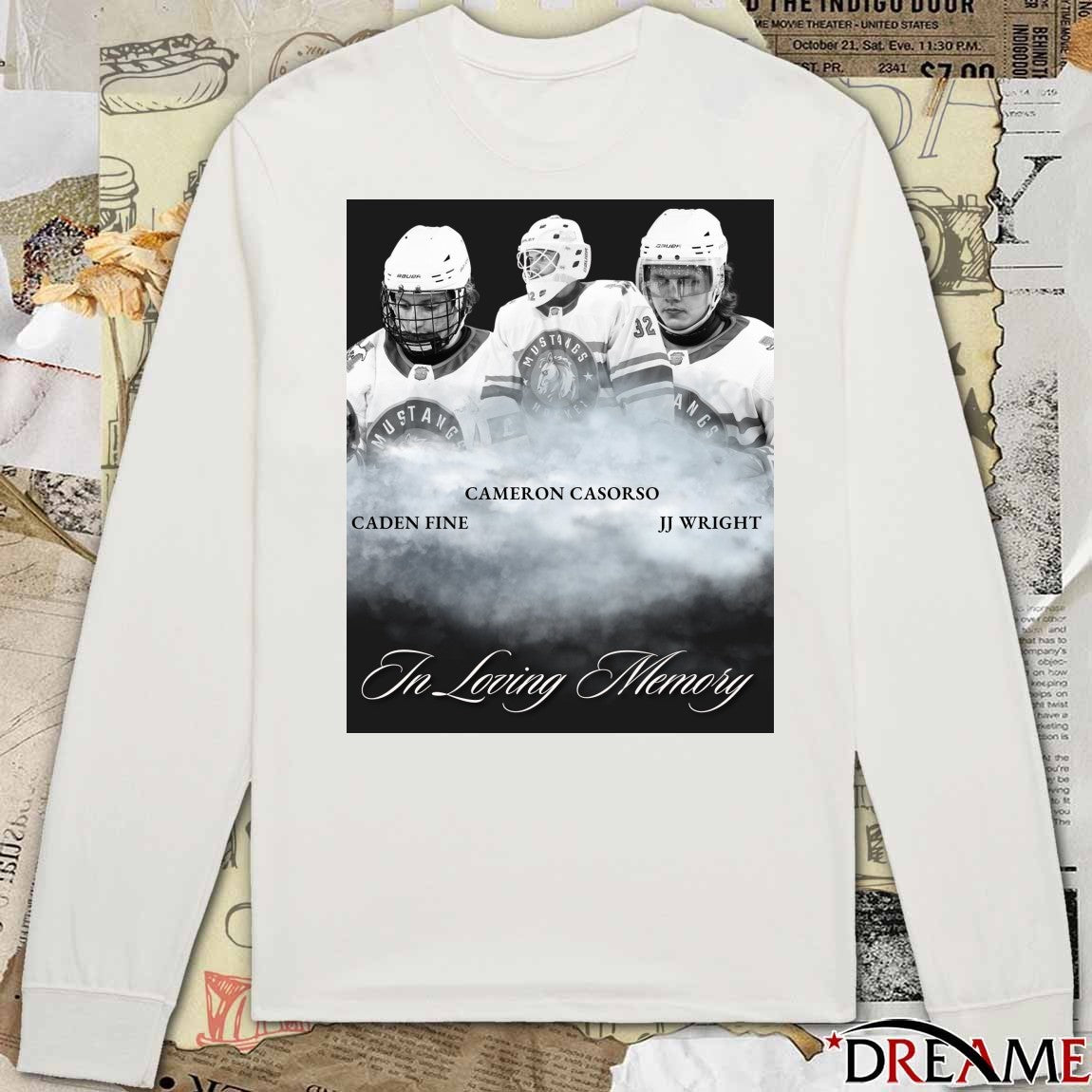 Cameron Casorso, Caden Fine And JJ Wright In Loving Memory Southern Alberta Mustangs Poster t-shirt