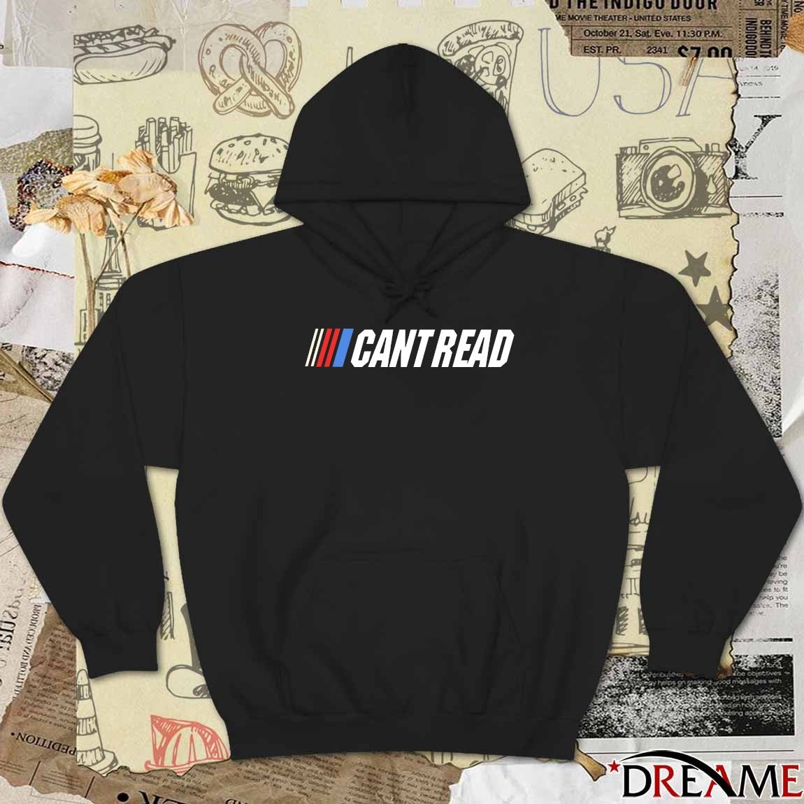 Can’t Read 57 Club Nascar Mansfield Speedway t-shirt