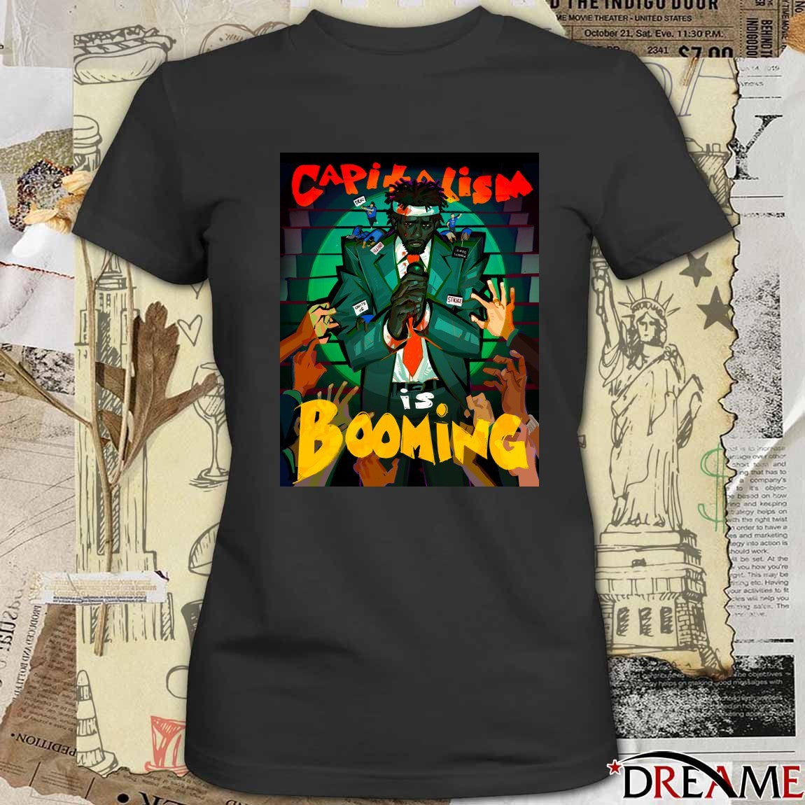 Capitalism Is Booming – Strike And Unite Sorry To Bother You t-shirt