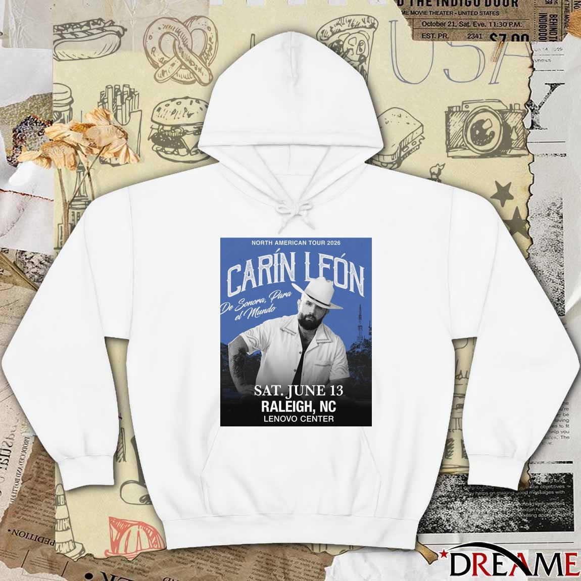Carin Leon Poster New Tour Sat. June 13 Raleigh, Nc Lenovo Center t-shirt