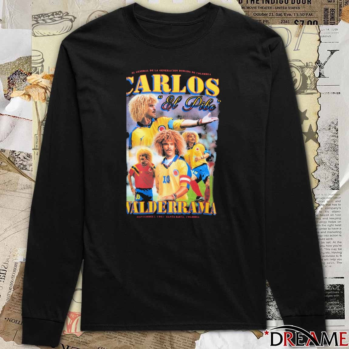 Carlos Valderrama El Pibe September 2 1961 Santa Marta Colombia New t-shirt