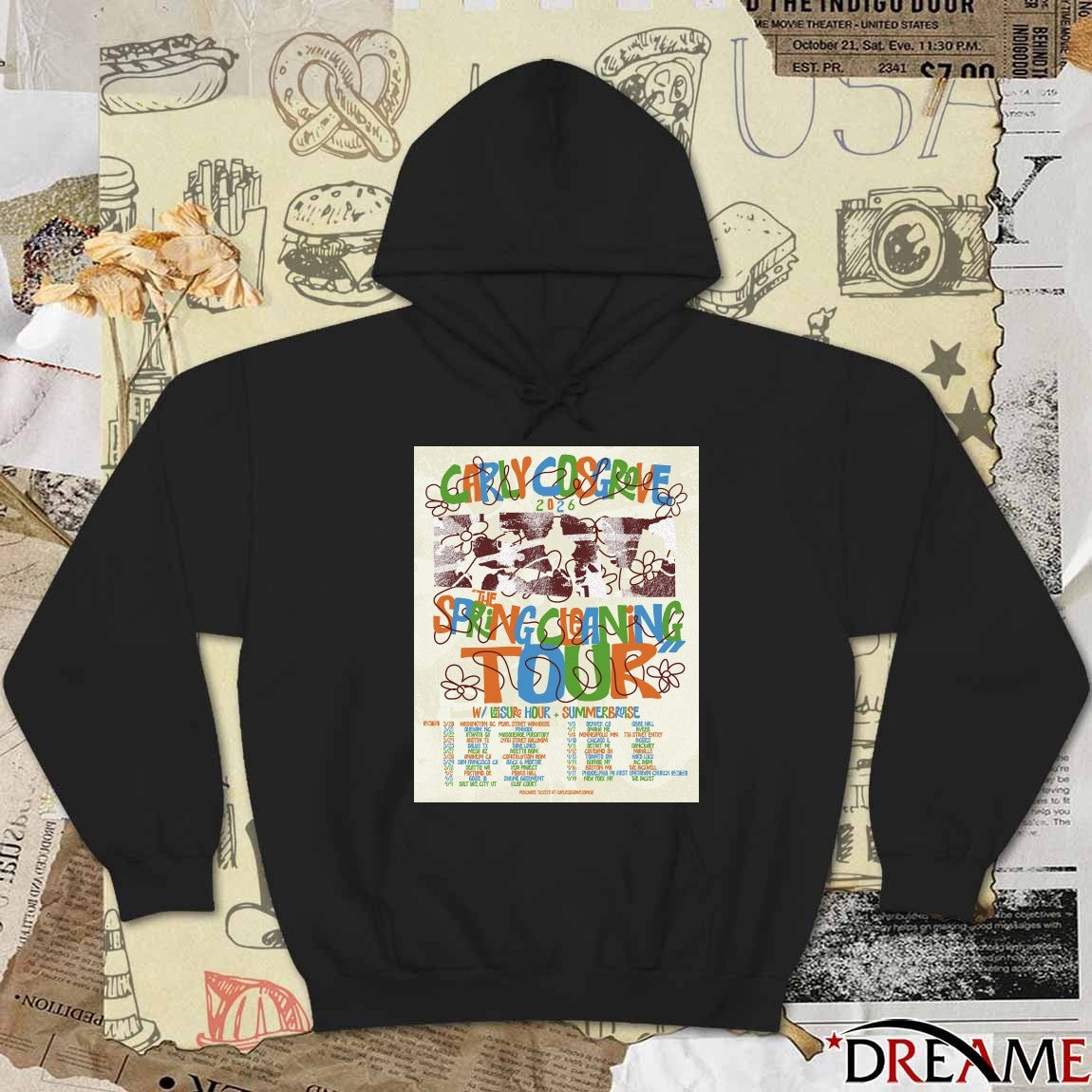 Carly Cosgrove 2026 The Spring Leaning Tour March – April Poster t-shirt
