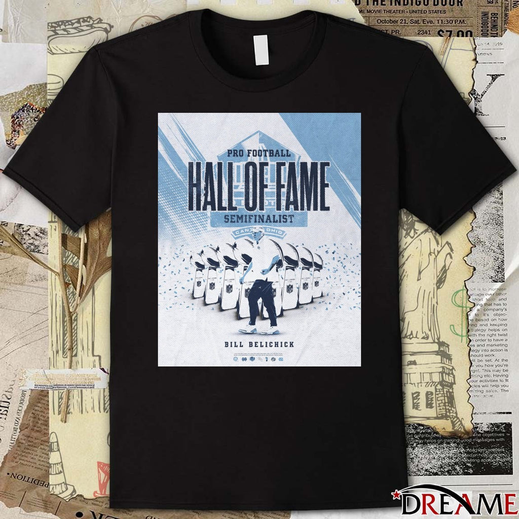 Carolina Football Bill Belichick Pro Football Hall of Fame Class of 2026 Semifinalist Poster t-shirt