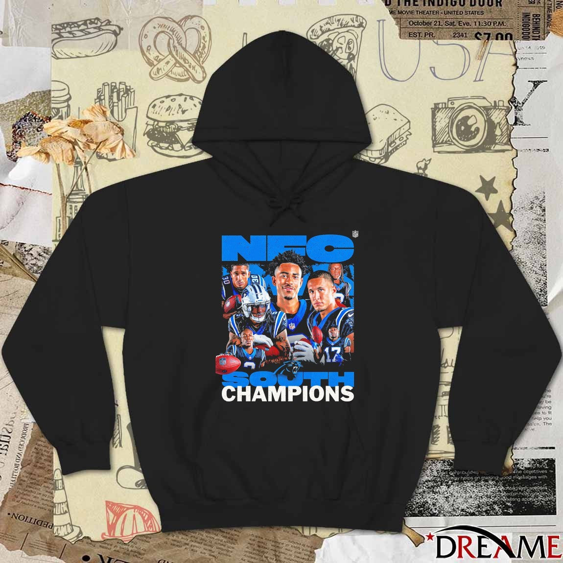 Carolina Panthers 2025 NFC South Champions For The Celly t-shirt