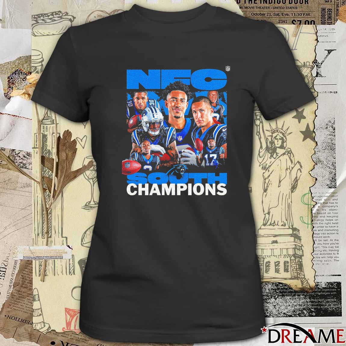 Carolina Panthers 2025 NFC South Champions For The Celly t-shirt