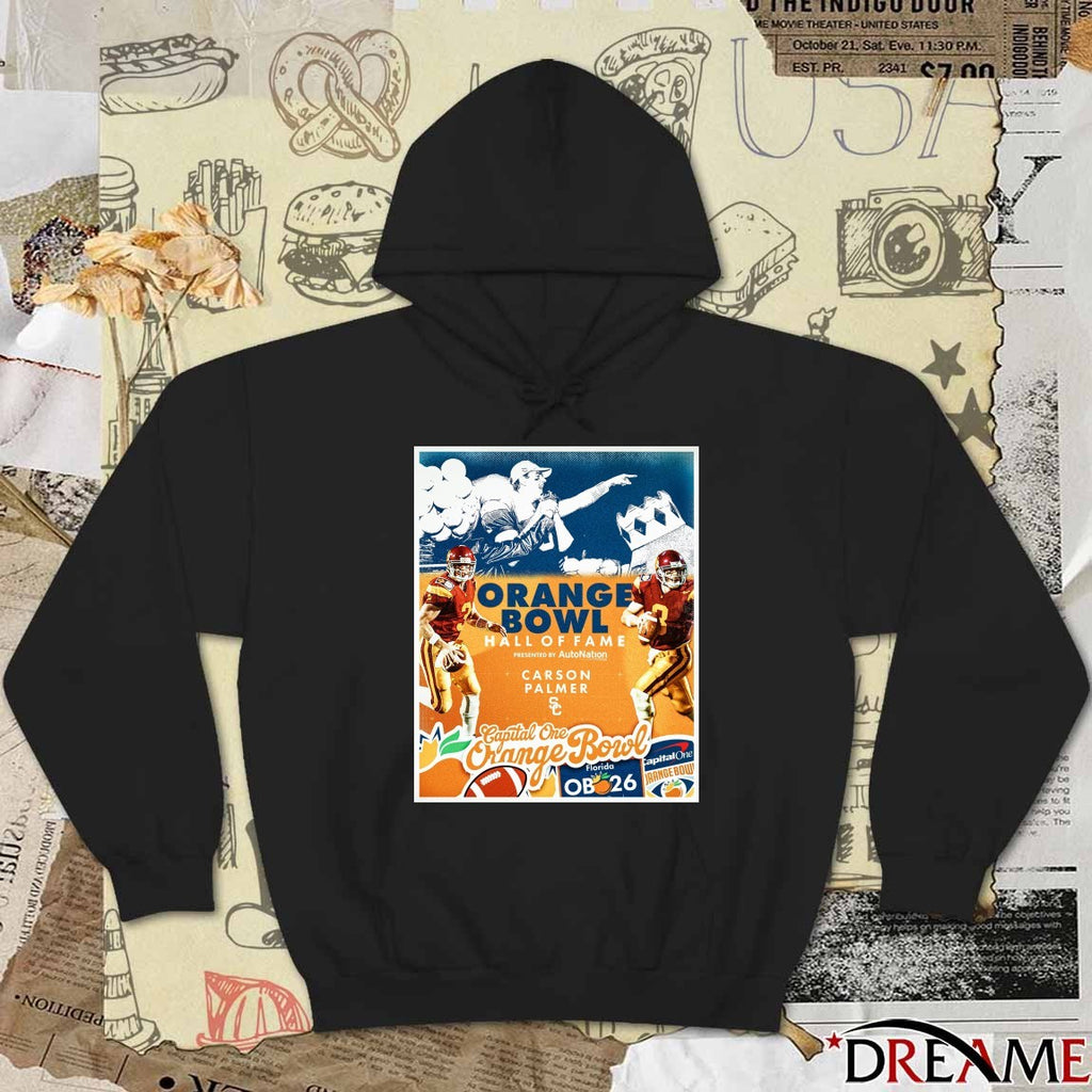 Carson Palmer 2025 Orange Bowl Hall of Fame Poster t-shirt