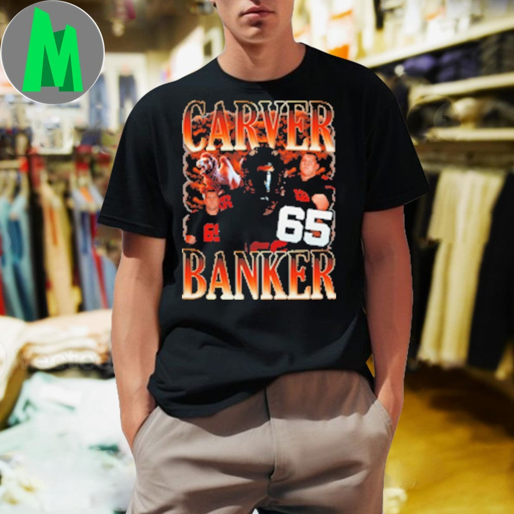 Carver Banker Number 65 Football Vintage Shirt