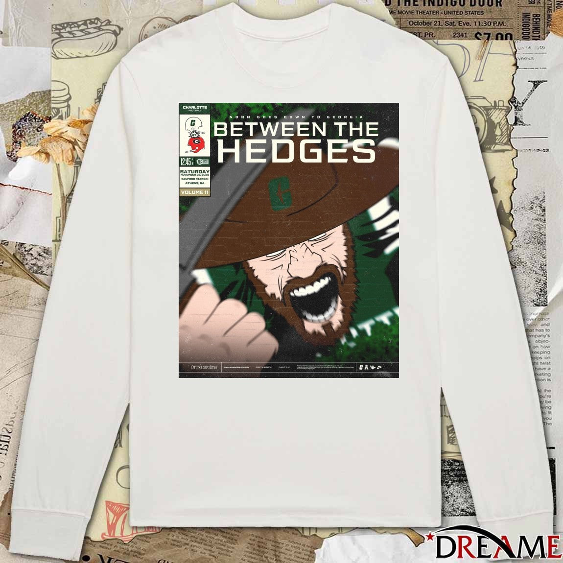 Charlotte 49ers Vs Georgia Bulldogs November 22, 2025 Sanford Stadium in Athens, Georgia Poster t-shirt