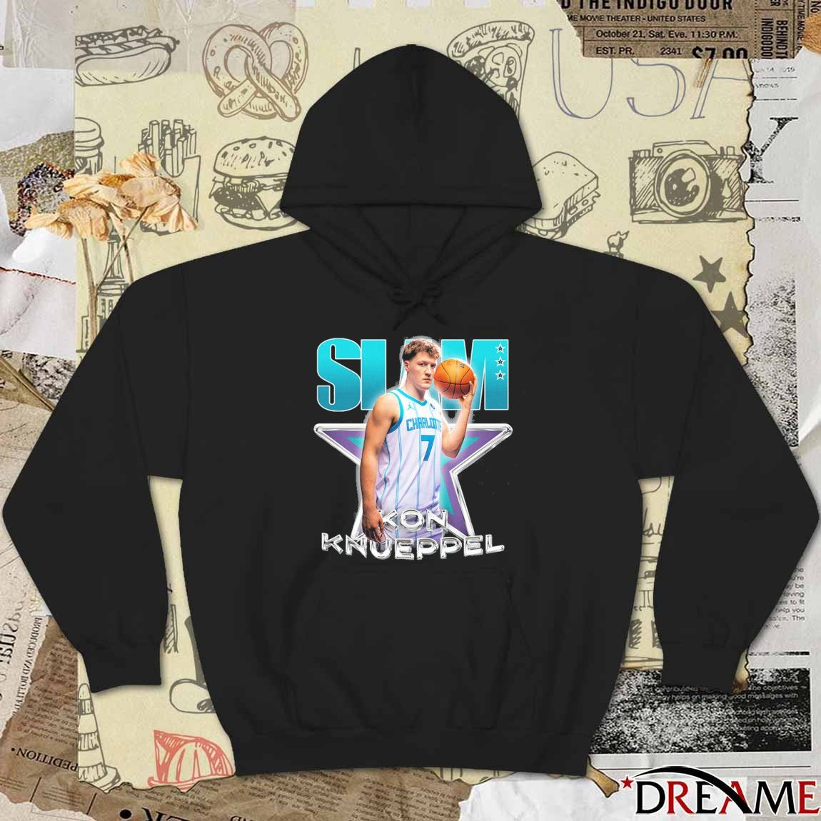 Charlotte Hornets Kon Knueppel Remix 2026 SLAM t-shirt