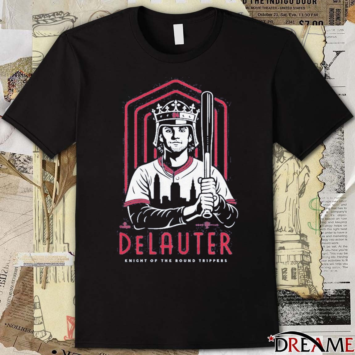 Chase DeLauter Knight Of The Round Trippers Cleveland Guardians t-shirt