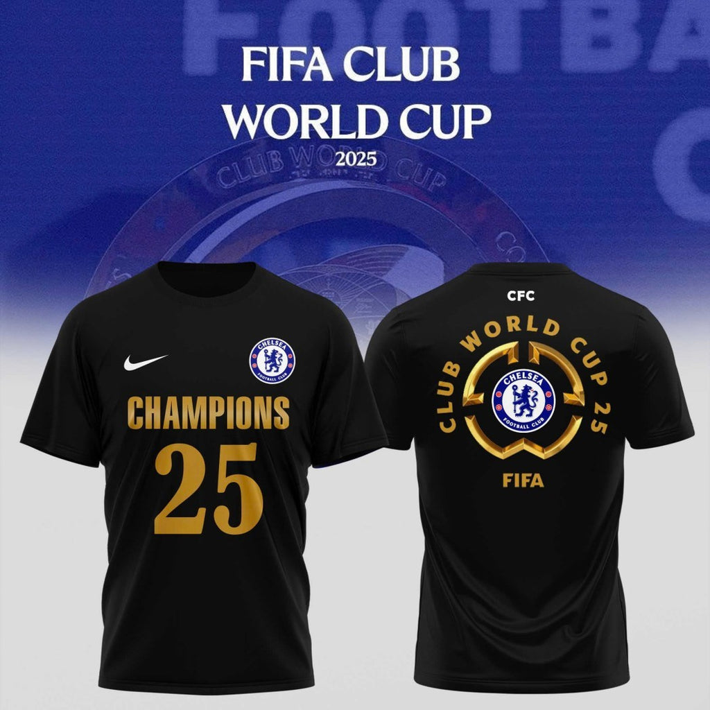 Chelsea FC FIFA Club World Cup Champions 2025 Two-Sided T-Shirt