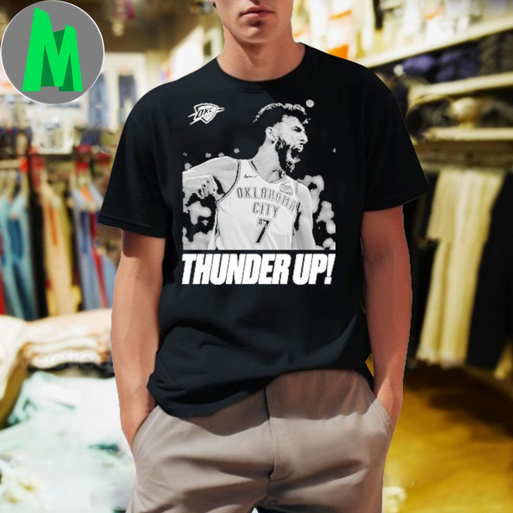 Chet Holmgren Thunder Up! OKC 2025 NBA Finals Champions Graphic T-Shirt