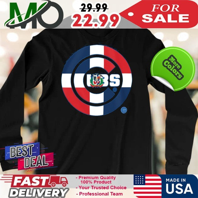 Chicago Cubs New Era Royal Dominican Republic Flag Logo New 2025 T-Shirt