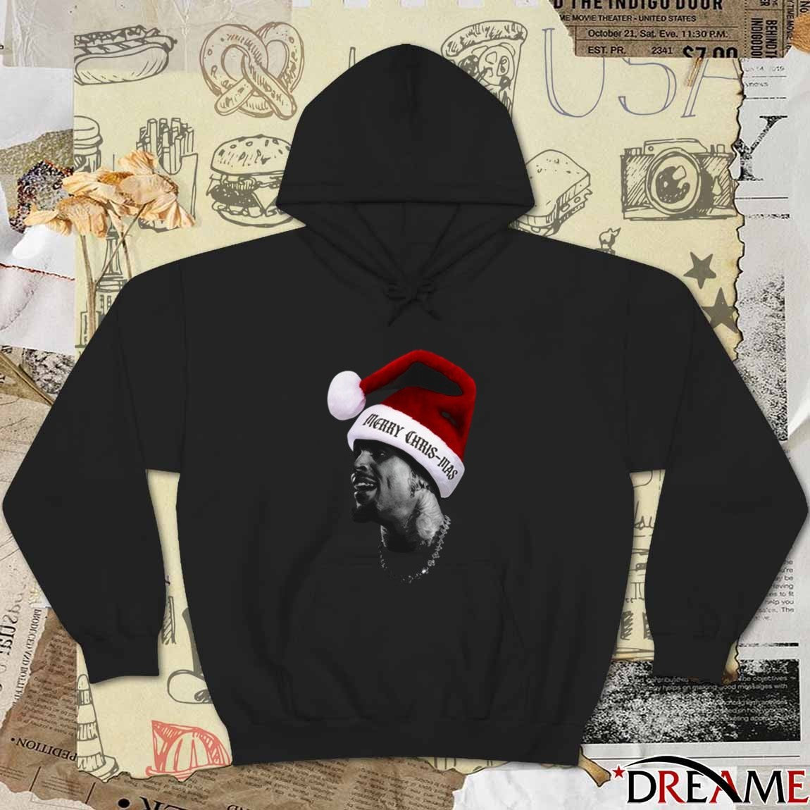 Chris Brown Merry Chris-Mas Big Head Merry Christmas 2025 t-shirt