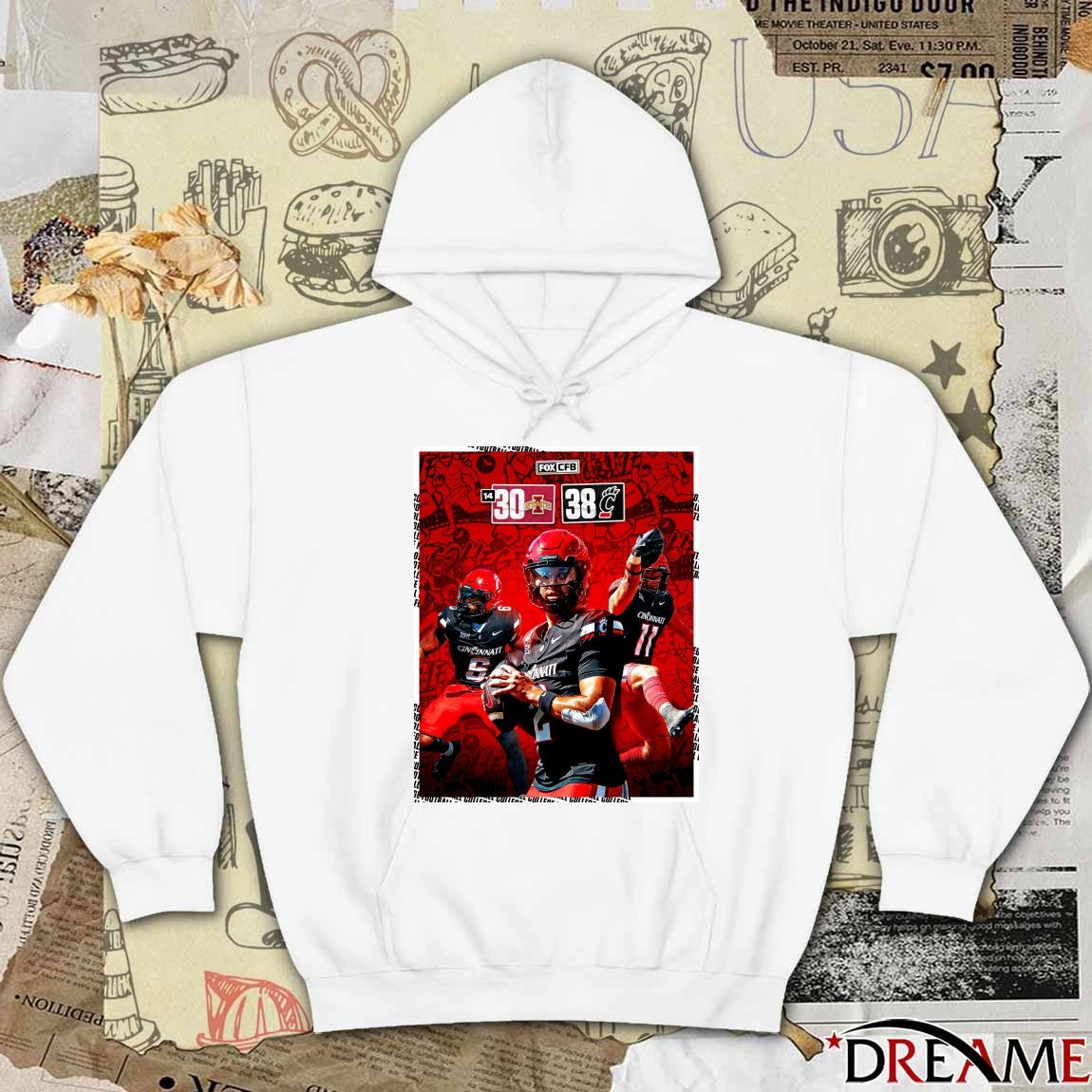 Cincinnati Bearcats Vs Iowa State Cyclones 38 – 30 Score on October 5, 2025 Poster t-shirt