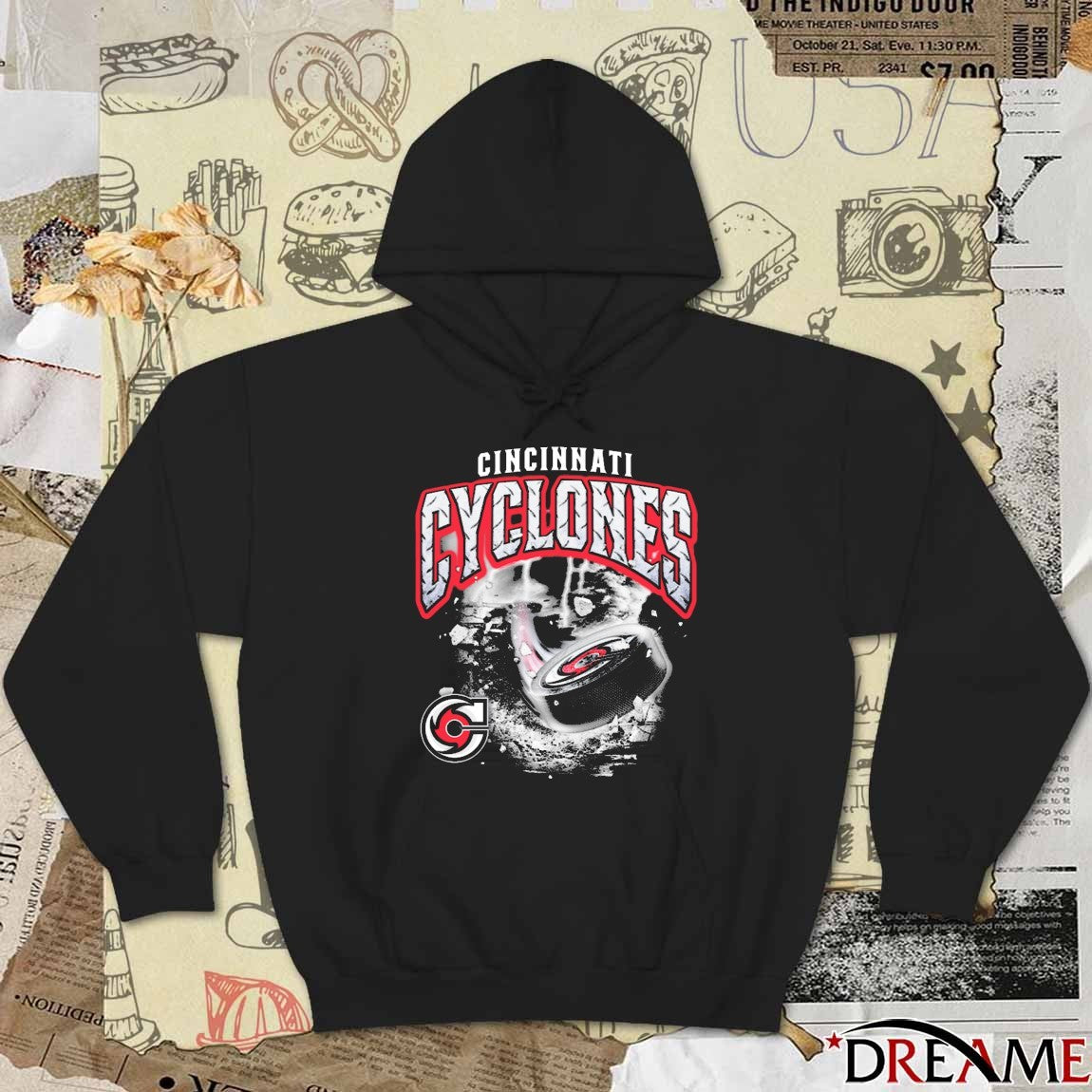 Cincinnati Cyclones Storm Warning NCAA Painting t-shirt