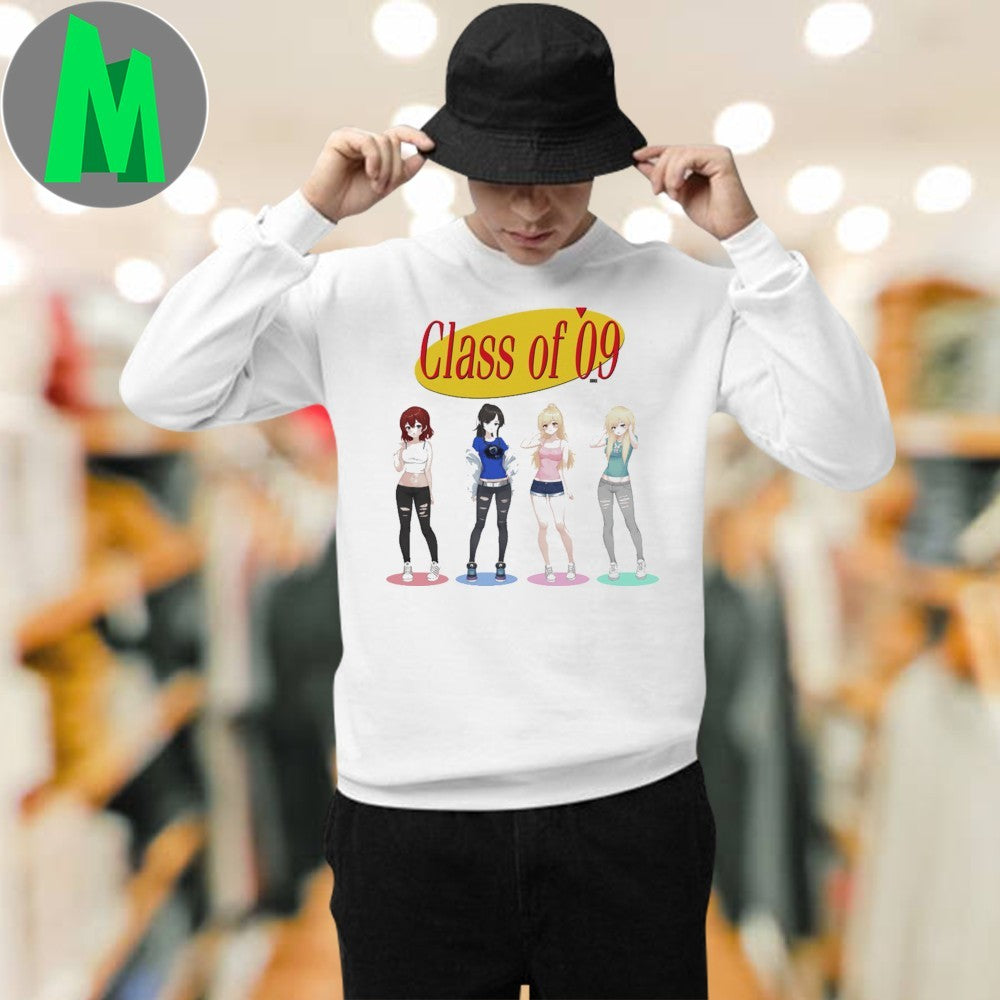 Class of ’09 Sitcom Anime Girl Group Graphic T-Shirt