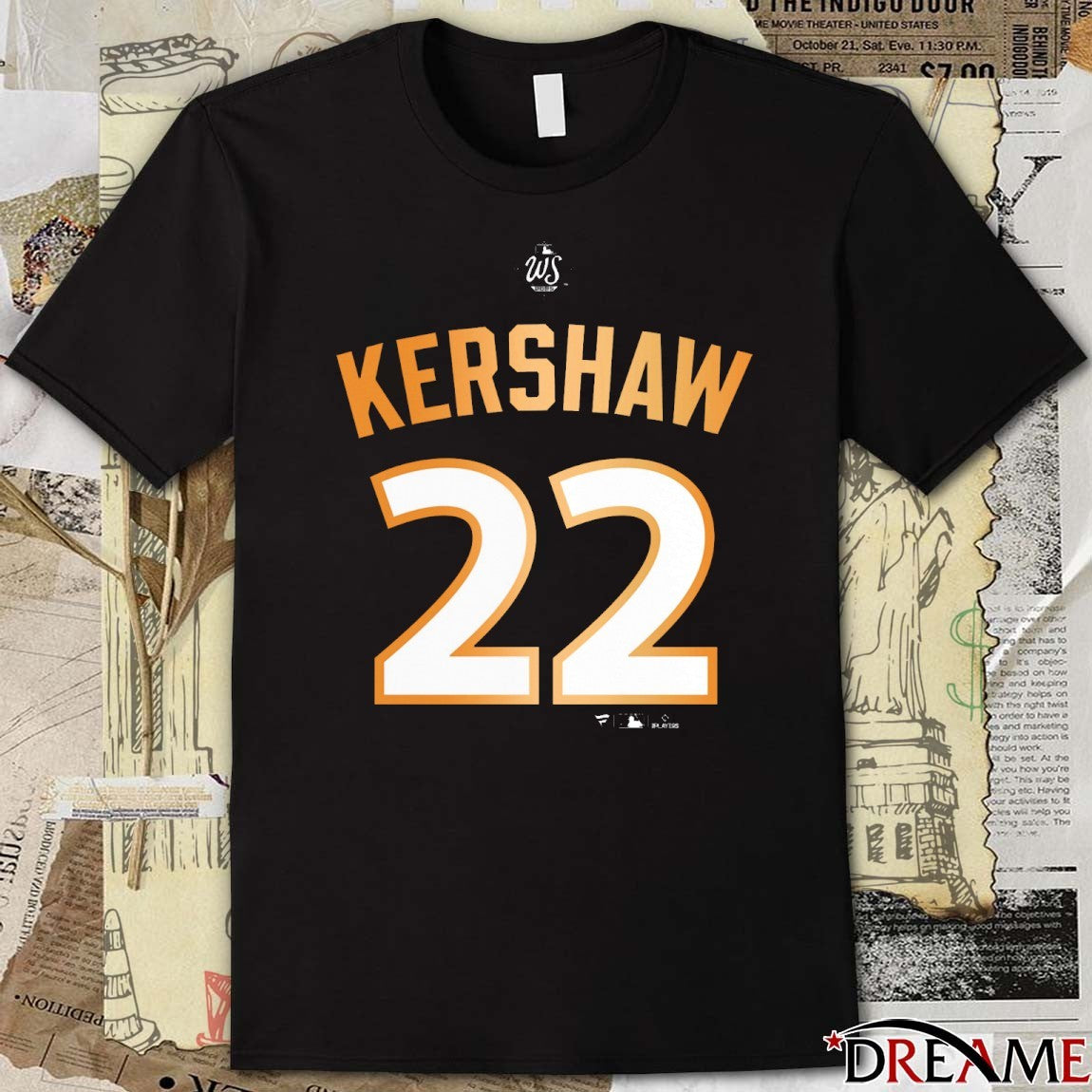 Clayton Kershaw Los Angeles Dodgers 2025 MLB World Series Champions Number 22 t-shirt
