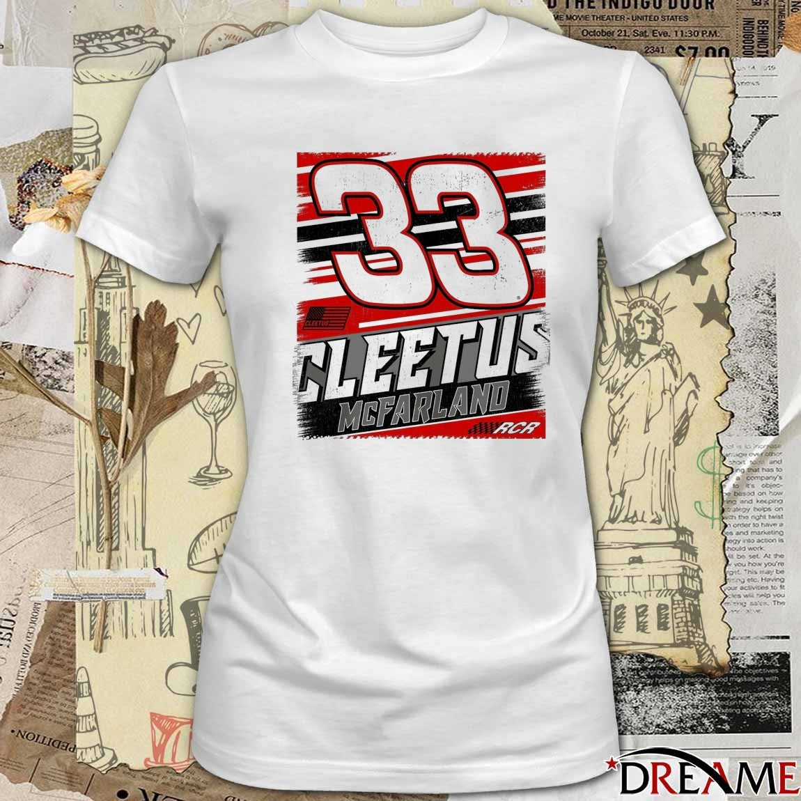 Cleetus McFarland Richard Childress Racing Team No. 33 t-shirt
