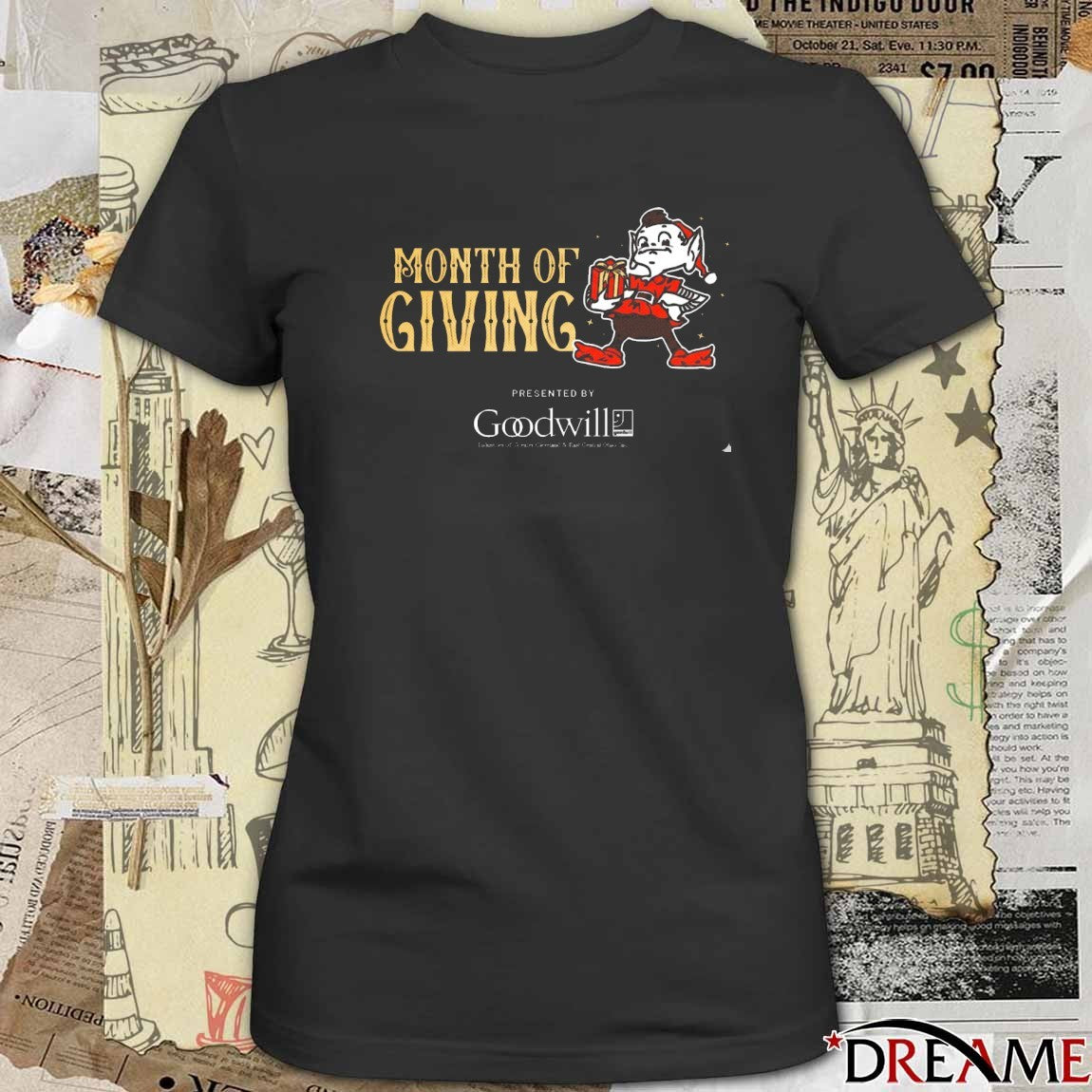 Cleveland Browns Month of Giving Goodwill 2025 t-shirt