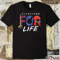 Cleveland Sports For Life Cleveland Guardians and Cleveland Browns Logo t-shirt