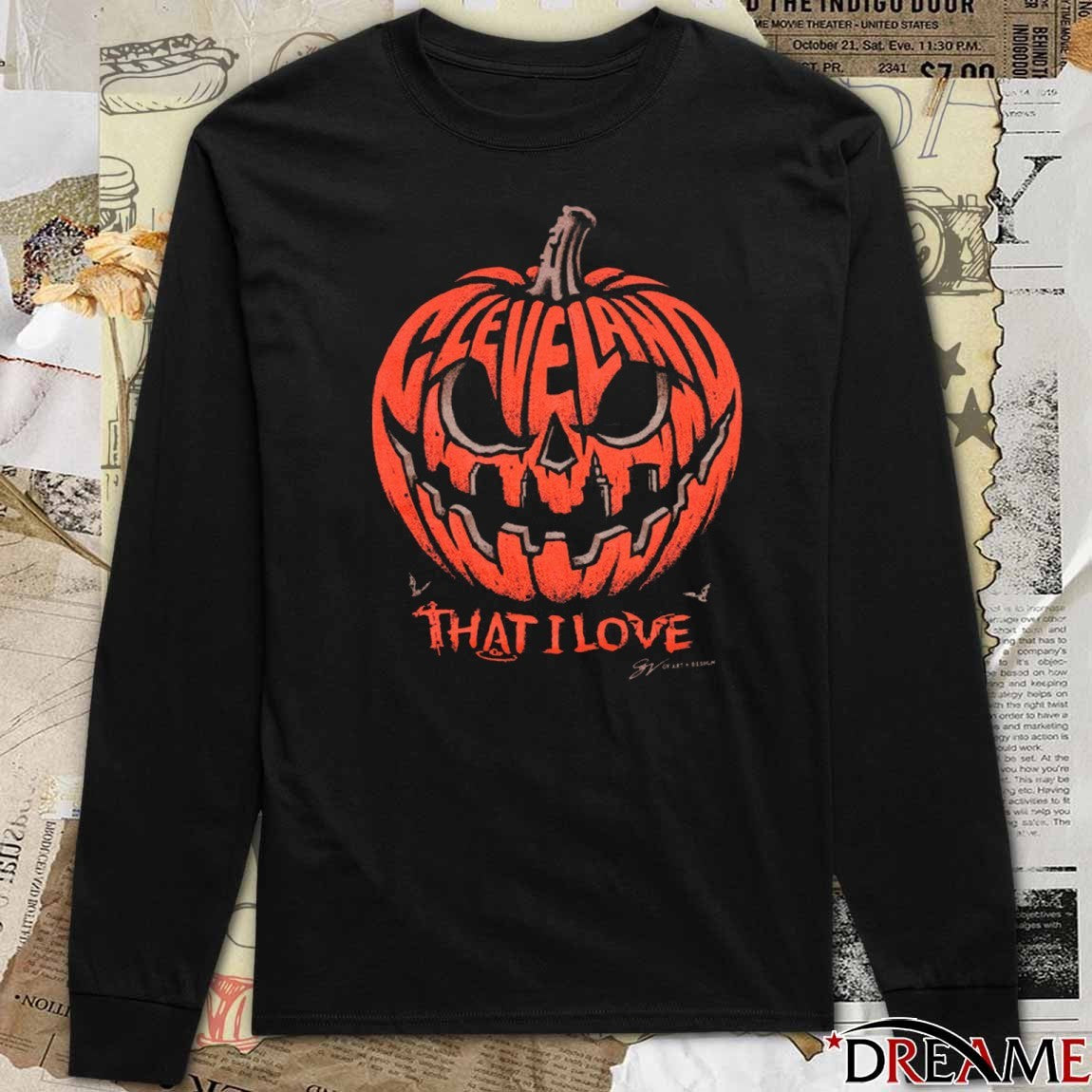 Cleveland That I Love Pumpkin Halloween 2025 Fanart t-shirt