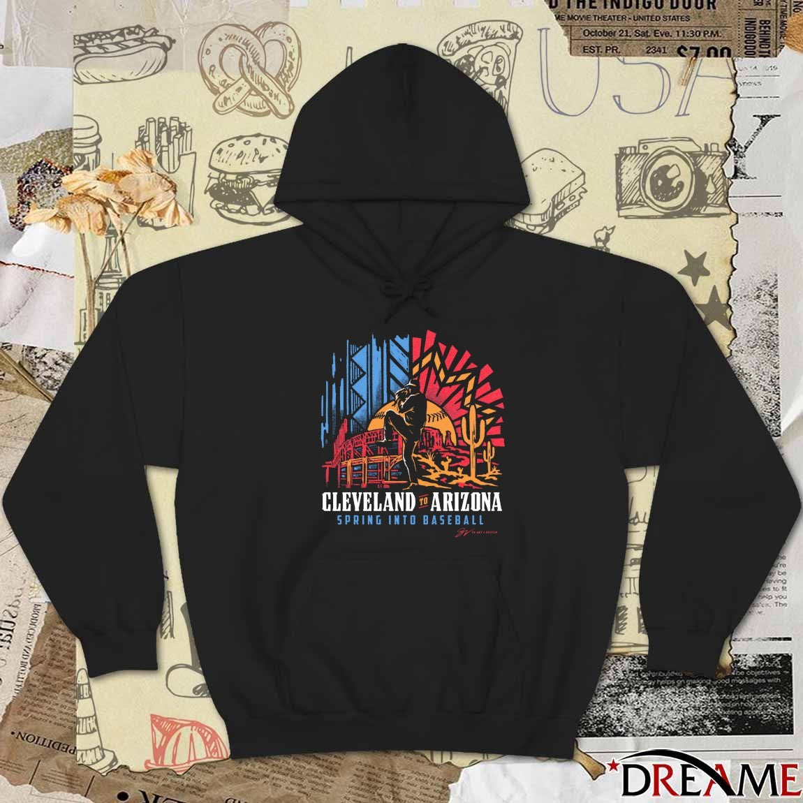 Cleveland To Arizona Spring INTO Baseball 2026 t-shirt