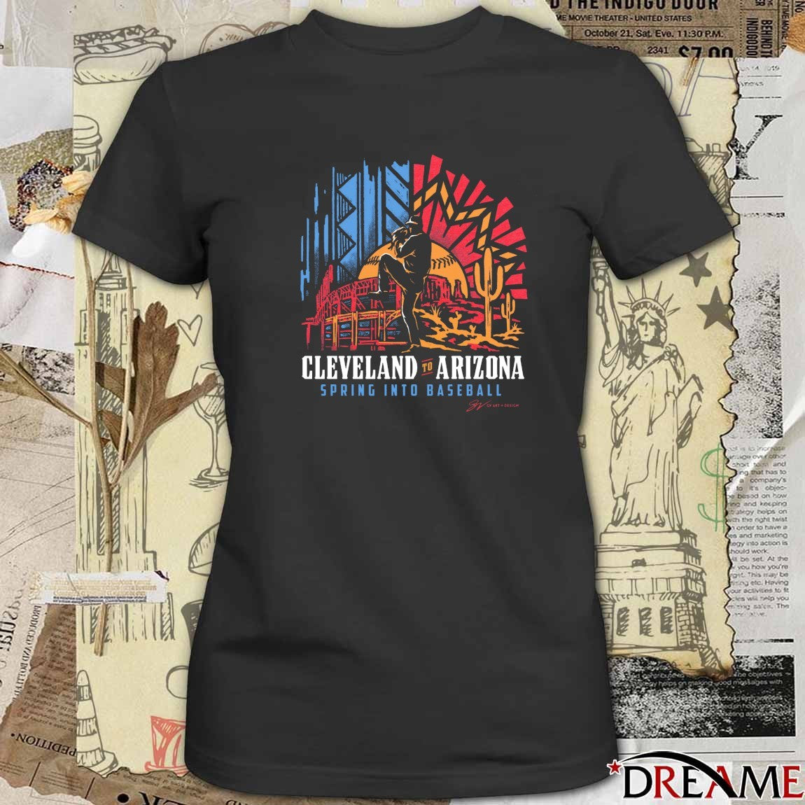 Cleveland To Arizona Spring INTO Baseball 2026 t-shirt