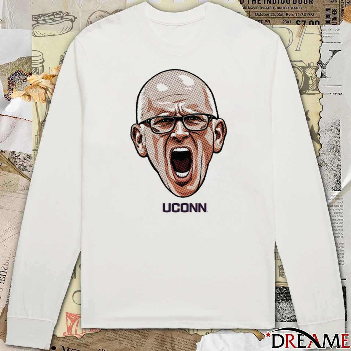 Coach Dan Hurley Big Head Uconn Huskies Basketball Collection t-shirt