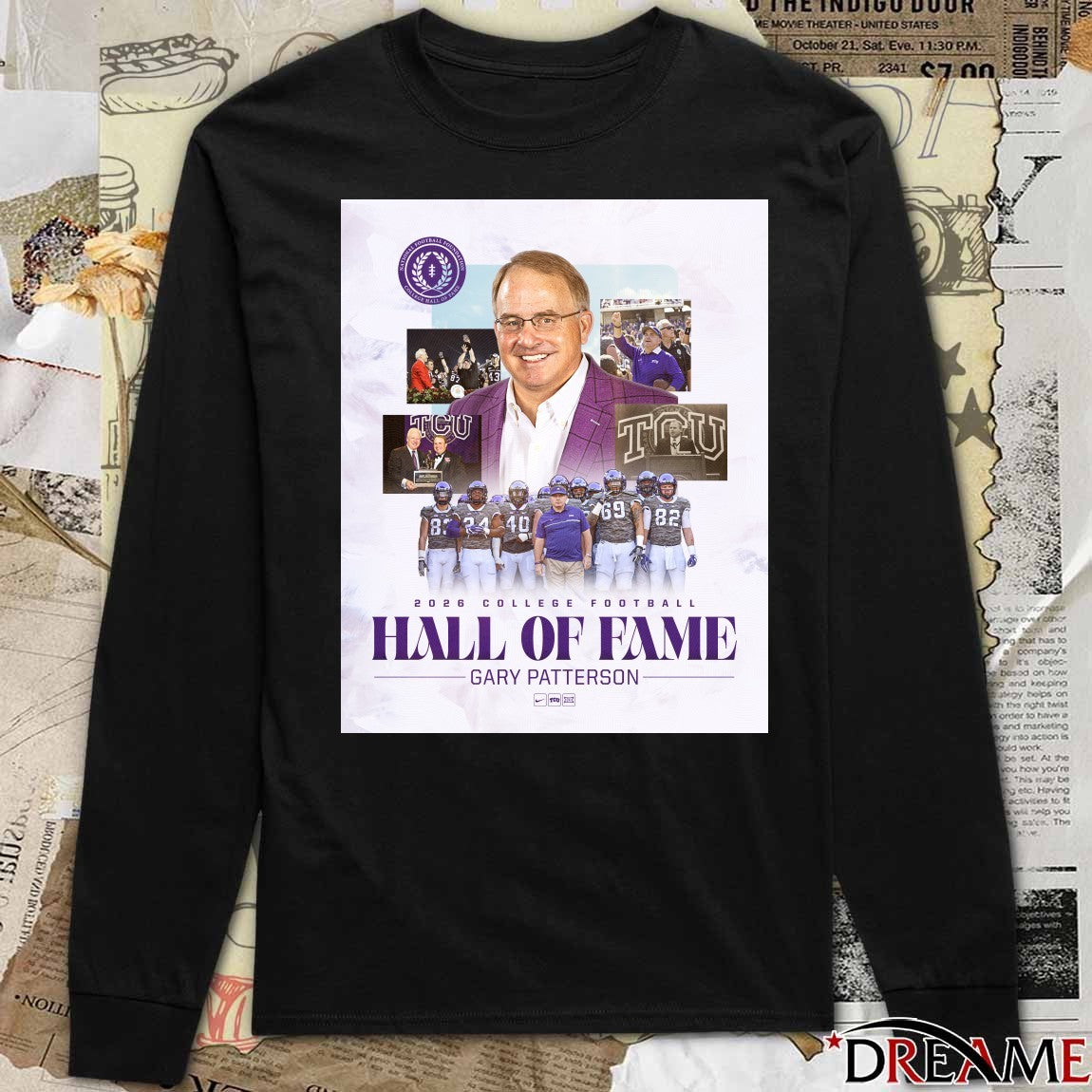 Coach Gary Patterson TCU 2026 NFF College Football Hall of Fame class Poster t-shirt