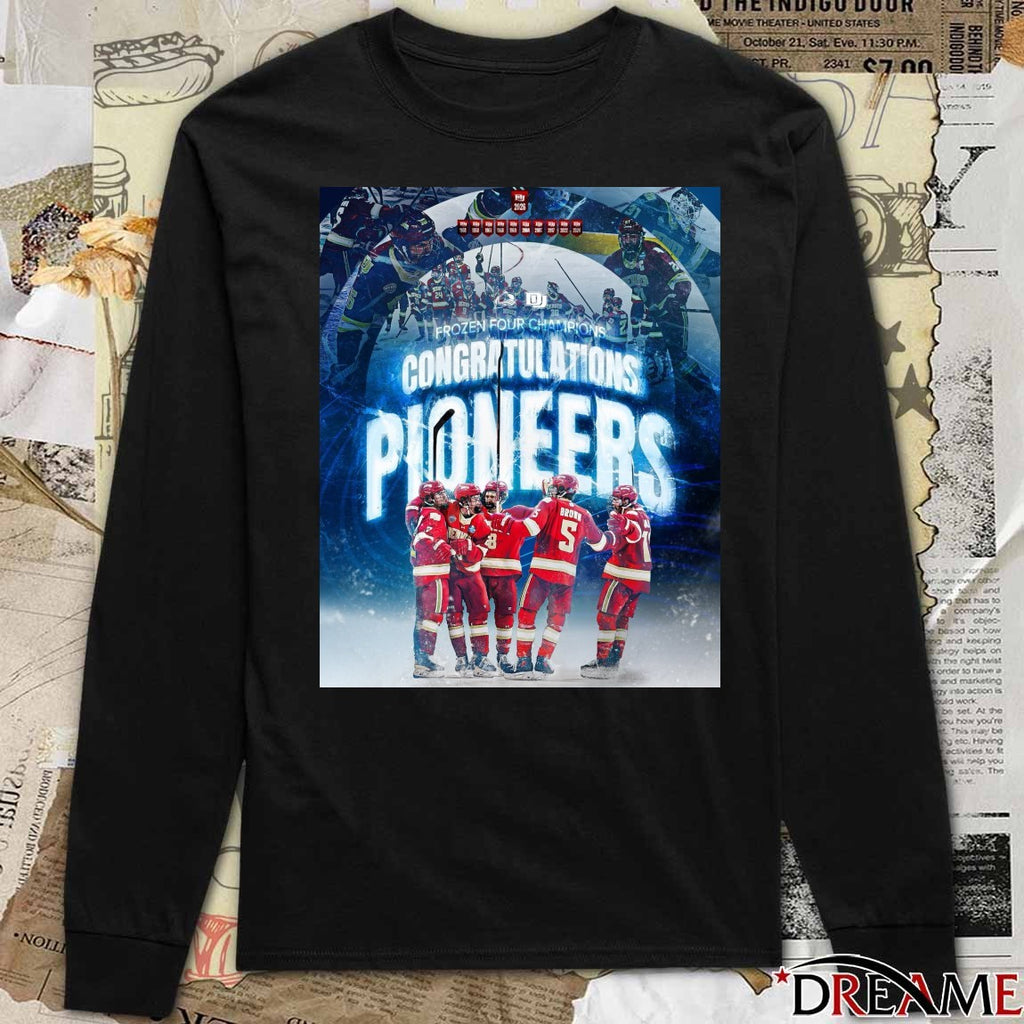 Colorado Avalanche Congrats Pioneers Frozen Four Champions 2026 Poster t-shirt