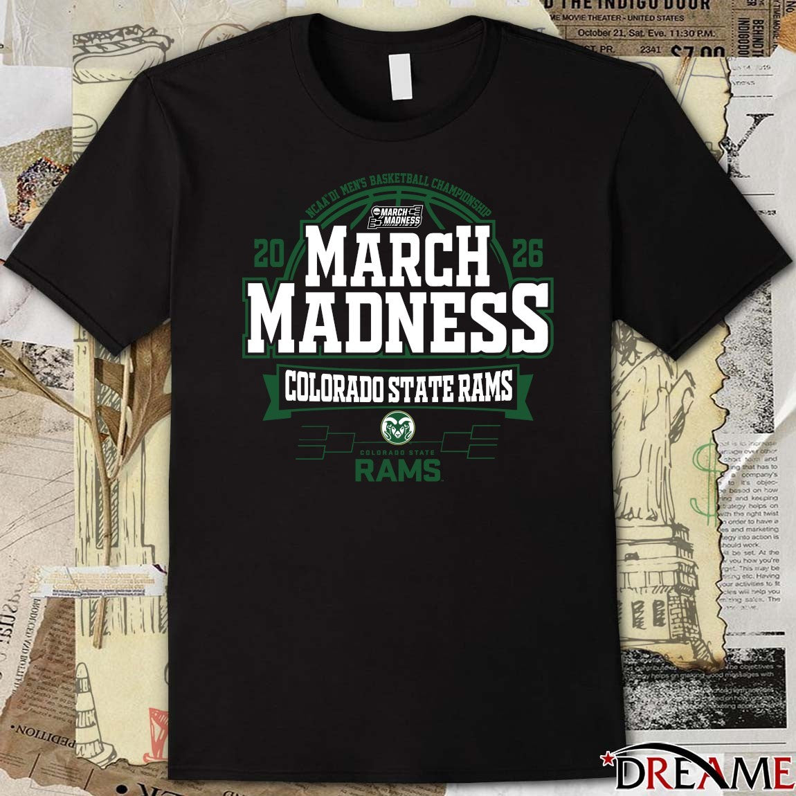 Colorado State Rams 2026 NCAA DI Men’s Basketball Championship March Madness t-shirt