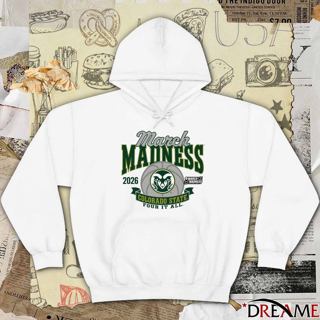 Colorado State Rams Women’s Basketball 2026 March Madness Bound Four It All t-shirt