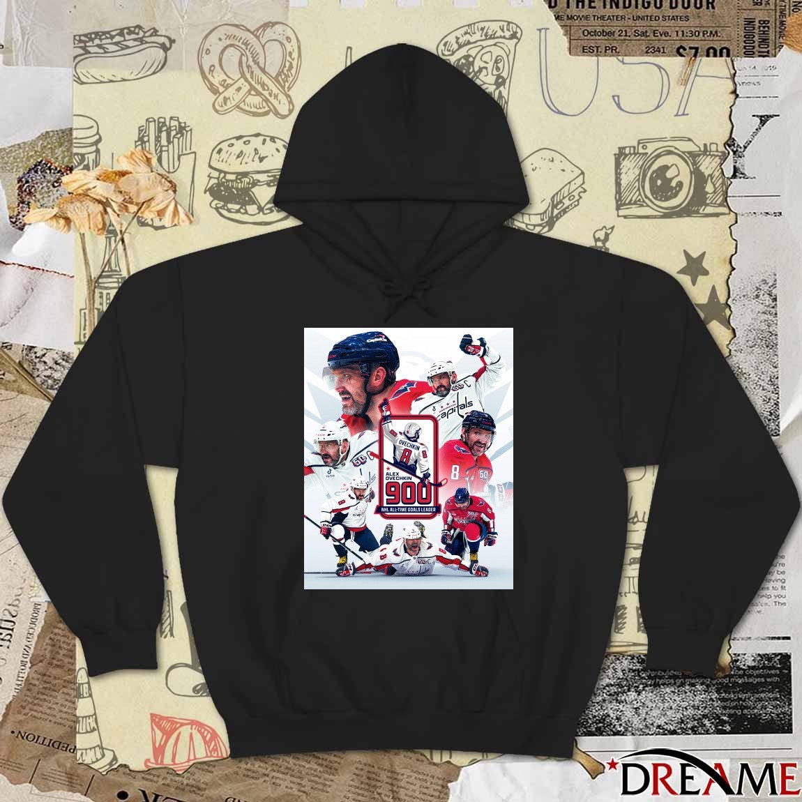 Congratulations Alex Ovechkin Is The First Player To Ever Score 900 Goals Poster t-shirt